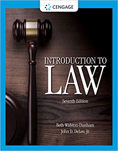 Introduction to Law (7th Edition)[2019] [PDF] [Retail]